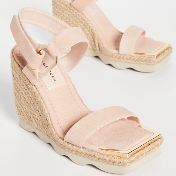 Good American Espadrille Wedge Sandals sz 7 or 7.5 - Picture 3 of 6